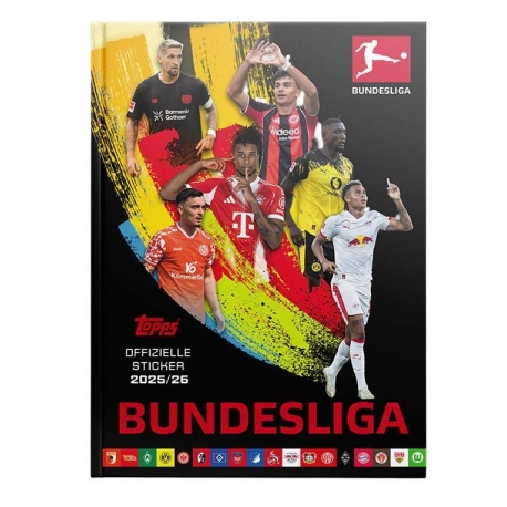 Bundesliga 2025/26 Álbum tapa dura para Cromos (Alemán)