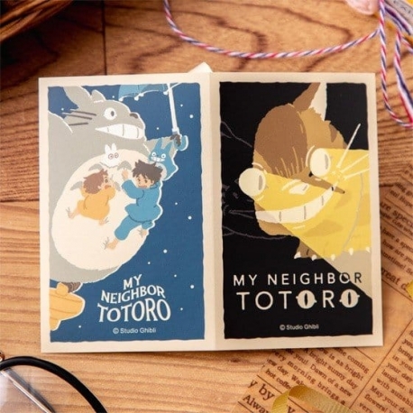 My Neighbor Totoro Sticker Catbus & Flying Totoro Retro