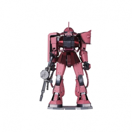 Mobile Suit Gundam Maqueta Metallic Nano Puzzle Char´s Zaku 13 cm