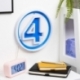 Fantastic Four Lámpara de pared LED Logo Neon