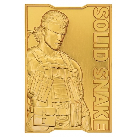 Metal Gear Solid 2 Ingot Snake 24k Gold Plated Limited Edition