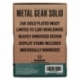 Metal Gear Solid 2 Ingot Snake 24k Gold Plated Limited Edition