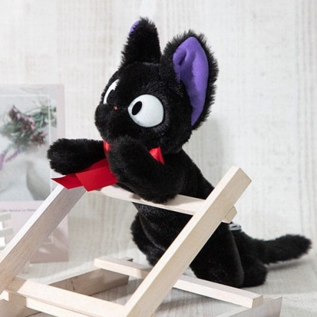Nicky, la aprendiz de bruja Nakayoshi Figura de peluche Jiji Laying