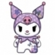 Sanrio DZNR Plush Figure Kuromi Asanoha Edition 18 cm
