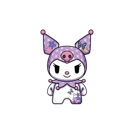 Sanrio DZNR Plush Figure Kuromi Asanoha Edition 18 cm