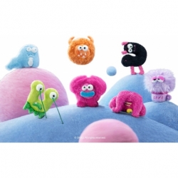 Giggle Monster Mini colgante de peluche Blind Box Quirky Work Fam (6)