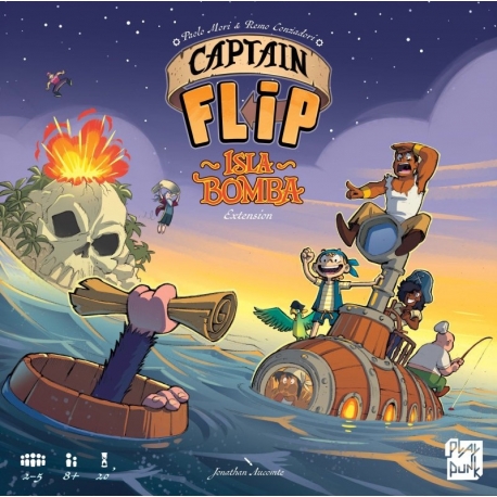 Captain Flip: Bomb Island expansion from Play Punk (Spanish)
