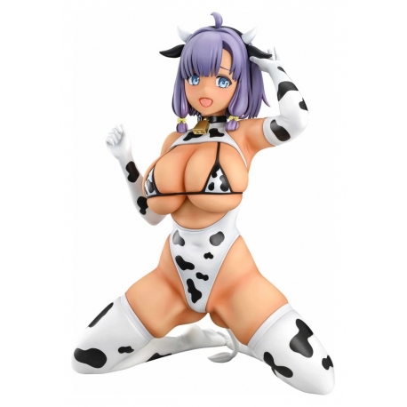 Nukitashi The Animation PVC Statue 1/5 Misaki Hotori Cow print costume Tanned Ver. 22 cm