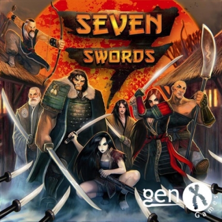 Board Game Seven Swords of samurai or bandits from Gen X Games
