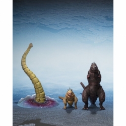 Godzilla 2016 Pack de 3 Figuras S.H.MonsterArts The Second Form, Thrid Form, Giant Unidentified Creature Set