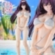 Original Model Estatua 1/5 Tomoe Sakura Swimsuit Black Hair Wholesome Ver. Illustration by Toshi Tsutakaze 32 cm
