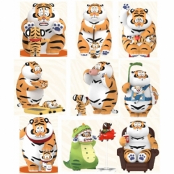 I Am Not Fat Tiger Roaring Love Series Mini Figures 9 cm Display (8)