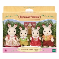 Sylvanian Families: Familia Conejo Chocolate Figura 8 cm