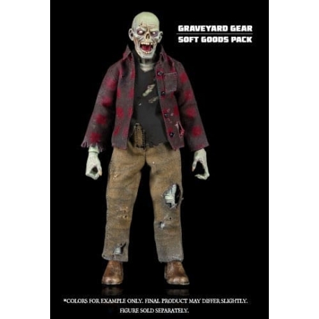 Graveyard Series Action Figure Accessory Worker Zombie Soft Goods Pack