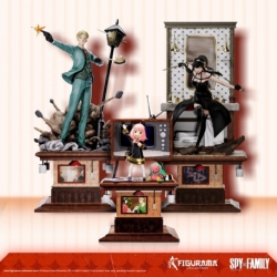 Spy X Family Estatua Set Elite FigumiZ 1/8 Loid, Yor, Anya 37 cm