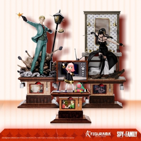 Spy X Family Estatua Set Elite FigumiZ 1/8 Loid, Yor, Anya 37 cm