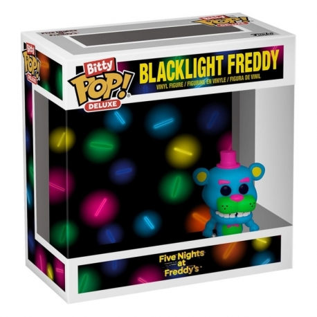 Five Nights at Freddy's Display de 12 Pack de 4 Figuras Bitty POP! Deluxe Vinyl Freddy w/Stage 2,5 cm