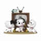 101 dálmatas POP Moment Vinyl Figuras Rolly, Patch & Lucky with TV 9 cm