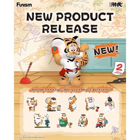 Alexander The Fat Tiger Mini Figures Roaring Love Series 2: Epic Filial Fabil7 cm Display (8)