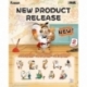 Alexander The Fat Tiger Mini Figures Roaring Love Series 2: Epic Filial Fabil7 cm Display (8)