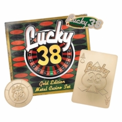 Fallout: New Vegas Réplica Lucky 38 Imitation Gold Casino Set Limited Edition