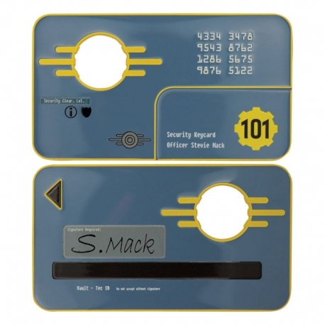 Fallout 3 Replica Vault 101 Security Keycard Limited Edition