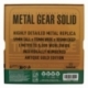 Metal Gear Solid 2 Replica Cardboard Box Antique Gold