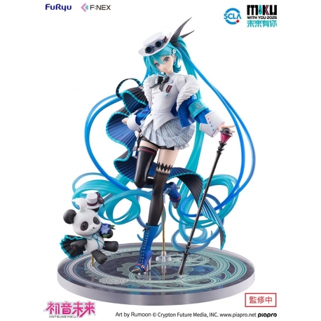 Hatsune Miku F:NEX estatua PVC 1/7 Hatsune Miku Miku with You 2025 Ver. 25 cm