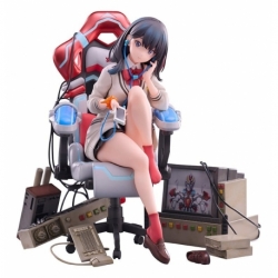 SSSS. Gridman Universe BiCute Bunnies PVC Statue Rikka Takarada Gaming Chair Ver. 19 cm