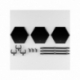 The Simple Stand Mini Nendoroid More Pack de 3 Caballetes para Mini Figuras Black Hex Type