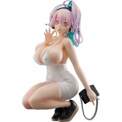 Super Sonico Estatua PVC Pop Up Parade Super Sonico: 15th Mini Dress Ver. L Size 20 cm