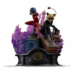 Miraculous Estatua 1/10 Deluxe Art Scale Lady Bug and Cat Noir Signed Edition 23 cm