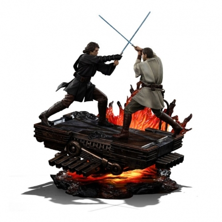 Star Wars Estatua 1/10 Art Scale Anakin vs. Obi Wan 34 cm