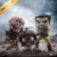 Deadpool & Wolverine Mini Co. PVC Figure Deadpool and Wolverine set Unmasked 14 cm