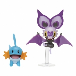 Pokémon Figure 2-Pack Mudkip & Noibat with Stand 8 cm