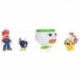 World of Nintendo Mini Figure 2-Pack Mario and Bowser Jr. Clown Car 6 cm