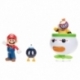World of Nintendo Mini Figure 2-Pack Mario and Bowser Jr. Clown Car 6 cm