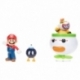 World of Nintendo Mini Figure 2-Pack Mario and Bowser Jr. Clown Car 6 cm