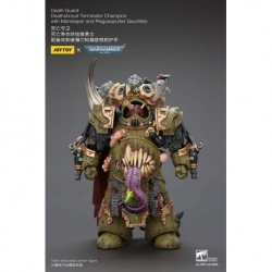 Warhammer 40k Figura 1/18 Death Guard Deathshroud Terminator Championwith Manreaper and Plaguespurter Gauntlets 14 cm