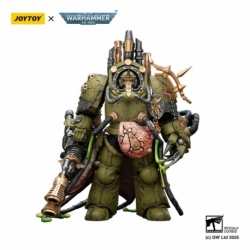 Warhammer 40,000 Figura Death Guard Lord of Virulence with Power Fist and Twin Plague Spewer 14 cm