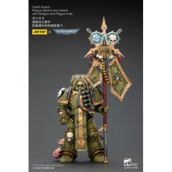 Warhammer 40,000 Figura Death Guard Plague Marine Icon bearer with Boltgun and Plague knife 12 cm