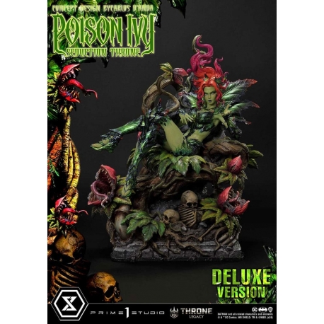 DC Comics Estatua 1/4 Throne Legacy Collection Batman Poison Ivy Seduction Throne Deluxe Bonus Version 55 cm