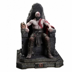 Throne Legacy God of War Series Estatua 1/3 Ragnarok Master Thyself Kratos 67 cm