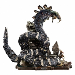 Horizon Forbidden West Estatua Ultimate Diorama Masterline Series Aloy vs. The Slitherfang 82 cm