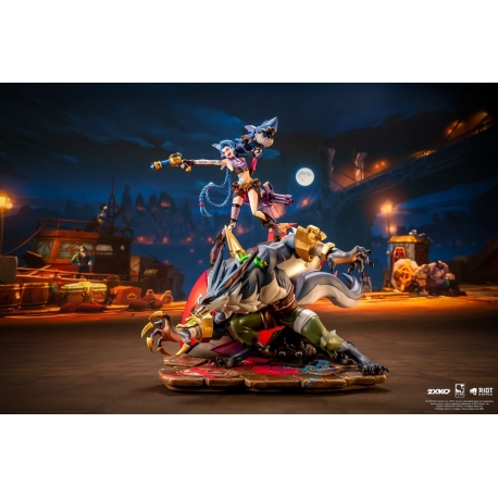 League of Legends Statue 1/10 2XKO Jinx & Warwick Diorama 37 cm