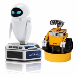 Wall-E Interactive Mini Robots 2 Pack Wall-E & Eve (English)