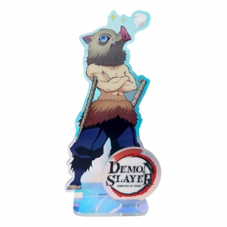 Demon Slayer: Kimetsu no Yaiba Figura acrilico Inosuke Holographic 16 cm