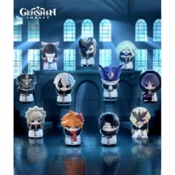 Genshin Impact Mini Figures Fatui Harbingers Chibi Design 7 cm Blind Box Display (9)