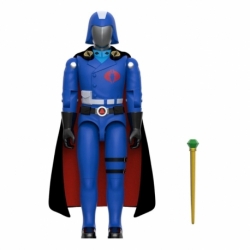 GI Joe Figura ReAction+ Wave 06 Cobra Commander (Movie, Black Cape) 10 cm