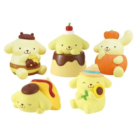 Sanrio Minifiguras Twinchees Pompompurin My Fav Color 5 cm Blind Pack Expositor (24)